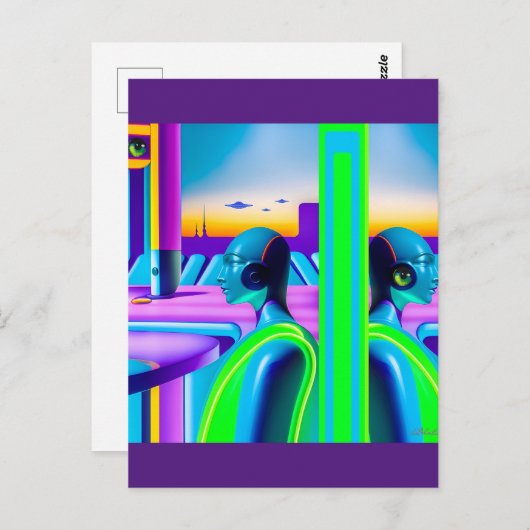 Ken Gage Toekomstig Spectrum Sci-Fi Briefkaart (Voorkant / Achterkant)