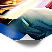 Ken Gage Vuur de Laser Kanonnen Retro Art Perfect Poster (Hoek)