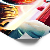 Ken Gage Vuur de Laser Kanonnen Retro Art Poster (Hoek)