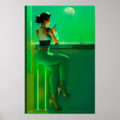 Ken Gage Waiting on the Future Science Fiction Poster (Voorkant)