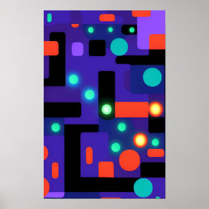 Ken Gauge Fractolumineering Abstract Ontwerp Poster