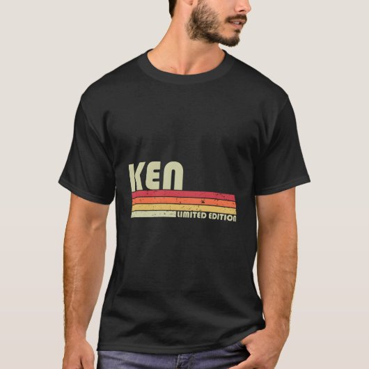 Ken Gift Naam Gepersonaliseerd Grappig Retro  Bir T-shirt (Voorkant)