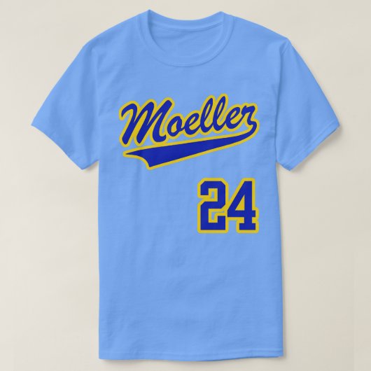 Ken Griffey Jr MOELLER Jersey Front Back Print T-shirt (Design voorkant)