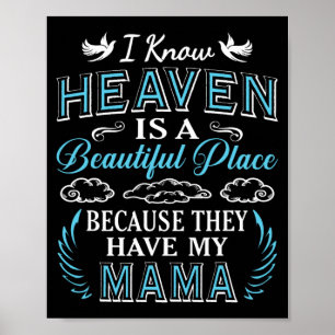 Ken Heaven Mama In Heaven Vermiste Moederdag Mam Poster