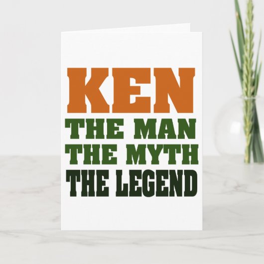 KEN - het Man, de mythe, de legende! Kaart (Voorkant)