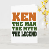 KEN - het Man, de mythe, de legende! Kaart (Gele Bloem)