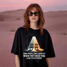 Ken het verschil Quote T-shirt voor geestelijke ge