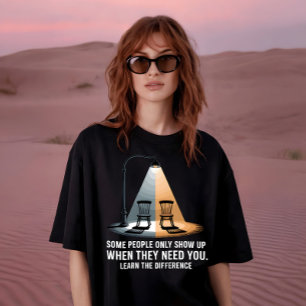 Ken het verschil Quote T-shirt voor geestelijke ge