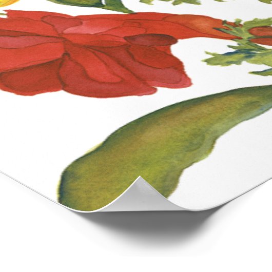 Ken & Jane's Flowers Poster (Hoek)