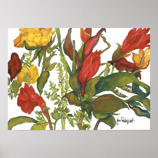 Ken & Jane's Flowers Poster (Voorkant)