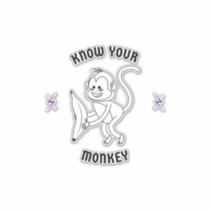 Ken je aap sticker