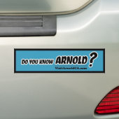 Ken je Arnold? VisitArnoldCA-Bumpersticker Bumpersticker (Op auto)