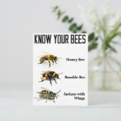 Ken je bijen briefkaart (Staand voorkant)