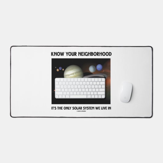 Ken je buurt Het is het enige zonnestelsel Bureaumat (Keyboard & Muis)