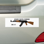 Ken je Commie AK-47 bumpersticker (Op auto)
