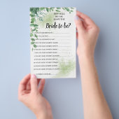 Ken je de Bride Eucalyptus Shower Kaart? Flyer (Hand)