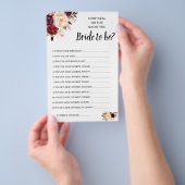 Ken je de Bride Marsala Shower Kaart? Flyer (Hand)
