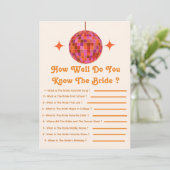 Ken Je De Bruid Disco Bachelorette Spel  Aankondiging (Staand voorkant)