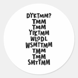 Ken je de Muffin Man Dyktmm Nostalgie Grappig  Ronde Sticker