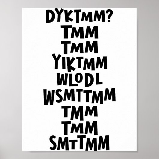 Ken Je De Muffinman Dyktmm Nostalgie Grappig Poster (Voorkant)