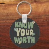 ken je  groovy quote sleutelhanger (Voorkant)