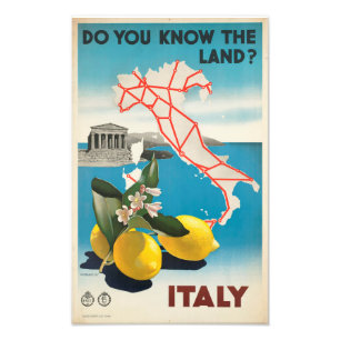 Ken je het land? Italië Foto afdrukken