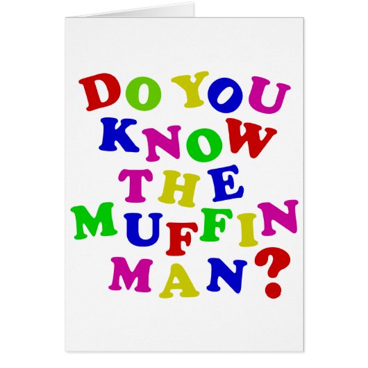 Ken je het Muffin Man? (Voorkant)