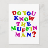 Ken je het Muffin Man? Briefkaart (Voorkant)