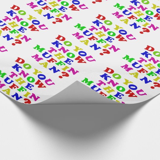 Ken je het Muffin Man? Cadeaupapier (Hoek)