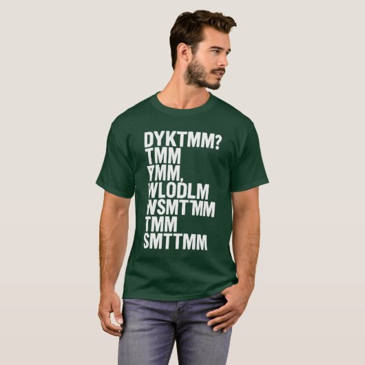 Ken je het Muffin Man DYKTMM Funny Nostalgic? T-shirt (Voorkant volledig)