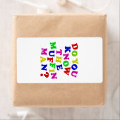 Ken je het Muffin Man? Etiket (Insitu)