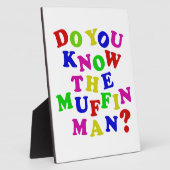 Ken je het Muffin Man? Fotoplaat (Zijkant)