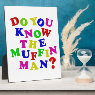 Ken je het Muffin Man? Fotoplaat