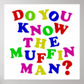 Ken je het Muffin Man? Poster (Voorkant)