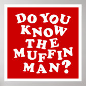 Ken je het Muffin Man? Poster (Voorkant)