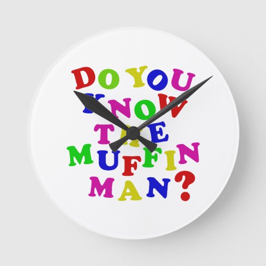 Ken je het Muffin Man? Ronde Klok (Voorkant)