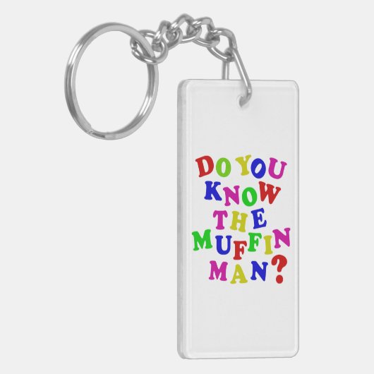 Ken je het Muffin Man? Sleutelhanger (Voorkant Links)