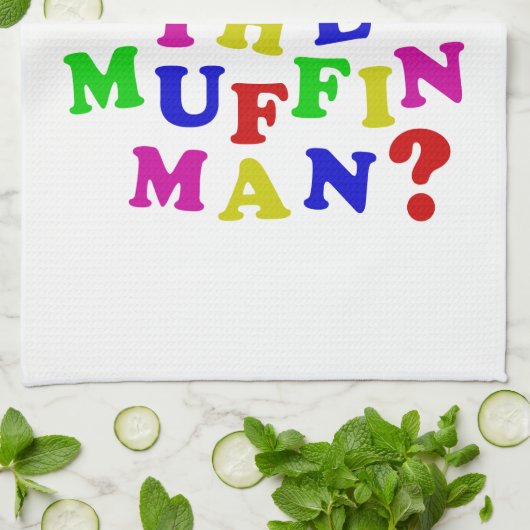 Ken je het Muffin Man? Theedoek (Gevouwen)