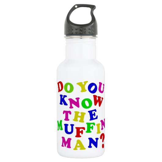 Ken je het Muffin Man? Waterfles (Voorkant)