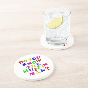 Ken je het Muffin Man? Zandsteen Onderzetter