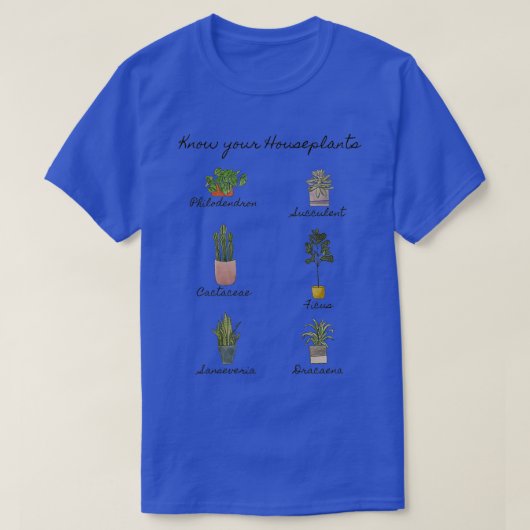 Ken je Houseplanten T-shirt (Design voorkant)