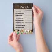 Ken Je Moeder Roze Rustieke Safari Douche Spel Flyer (Hand)
