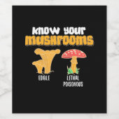 Ken je paddenstoelen wijn etiket (Enkel label)