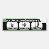 Ken je parasieten Anti-Biden FJB Grappig Bumpersticker (Voorkant)