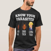 Ken je parasieten Anti-Trump Grappige Luna Tick T-shirt (Voorkant)