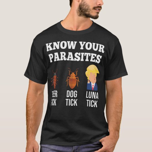 Ken je parasieten Anti-Trump Grappige Luna Tick T-shirt (Voorkant)