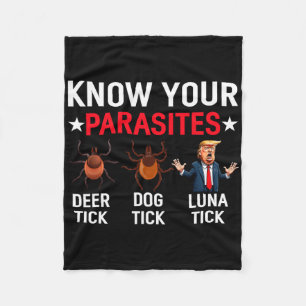 Ken je parasieten Anti-Trump meme Trump Parodie T Fleece Deken