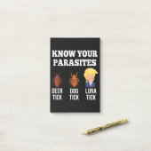 Ken Je Parasieten Anti-Trump Post-it® Notes (Op bureau)