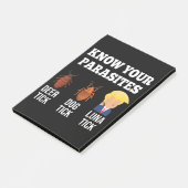 Ken Je Parasieten Anti-Trump Post-it® Notes (Schuin)