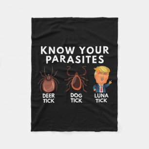 Ken je parasieten herten teek hond teek luna teek fleece deken